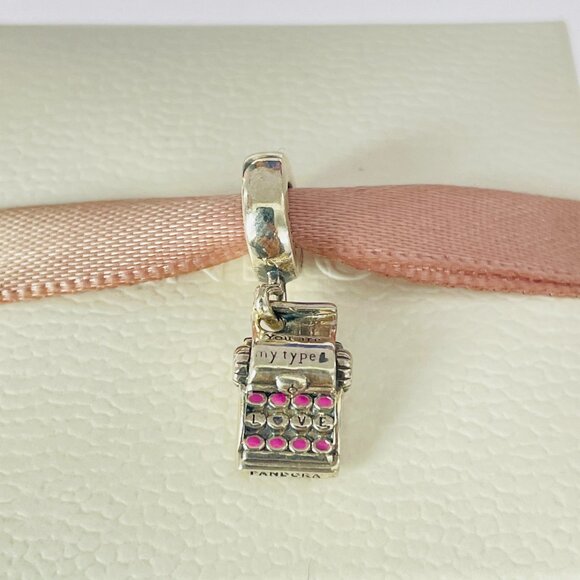Pandora Typewriter Dangle Charm - Picture 2 of 6